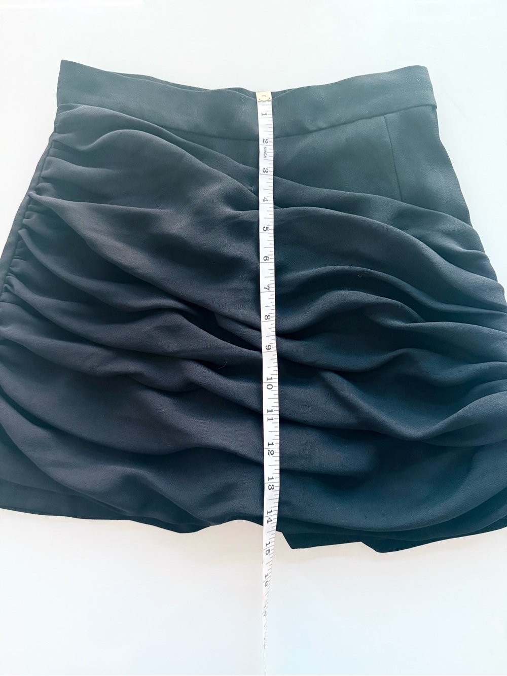 New! Sandro Paris Luiza Black Ruched Draped Skort Shorts FR 36 / US 4 - Picture 7 of 8